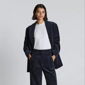 Everlane Navy Corduroy Blazer